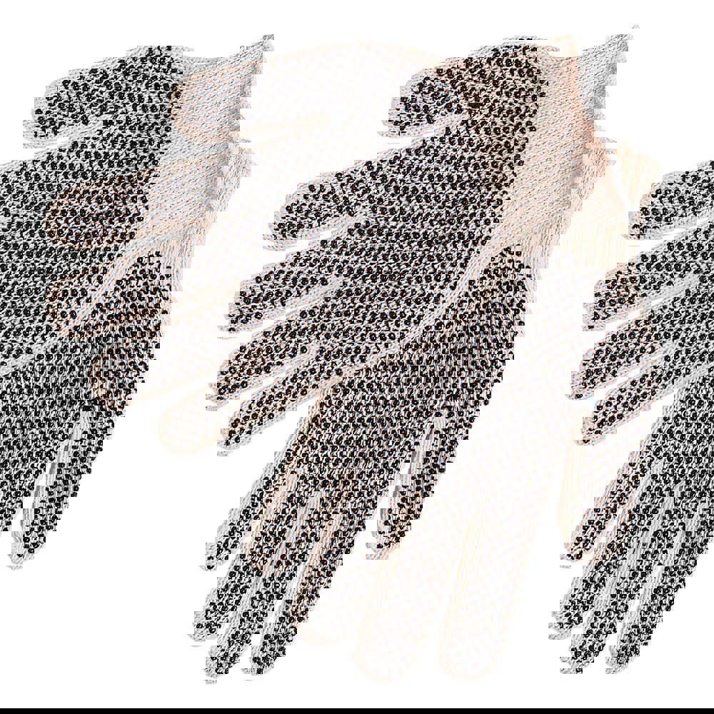 General Purpose Work Gloves: X-Small, Polyvinylchloride Coated, Cotton Blend